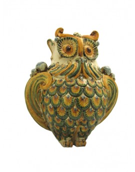 Gufo  in ceramica di Caltagirone