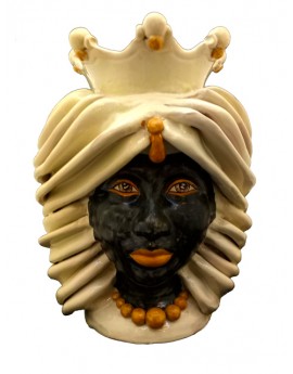 Testa di Moro Regina nera ceramiche Anthos Scicli