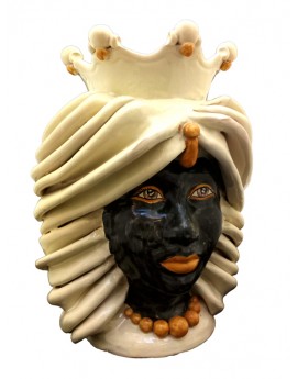 Testa di Moro Regina nera ceramiche Anthos Scicli