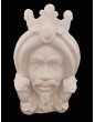 Testa di Moro monocromatico bianco ceramiche Anthos